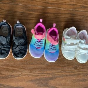 3 pairs of toddler sneakers